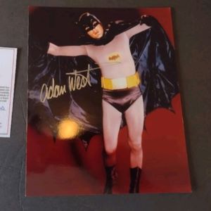 Batman signed Adam West COA